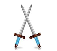 24 Inch Pirate Swords 2 Pcs, Inflatable Party Supplies - Perfect for Theme Birthdays, Pool Parties & Halloween Cosplay