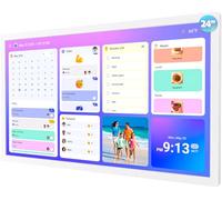 24-inch Smart Digital Calendar Touch-Screen-Whiteboard - Interactive Electronic eCalendar Whiteboard for Chore Chart, Star Rewards, No Subscription, Sync Cal via APP, Digital Photo Frame, Gift for Mom