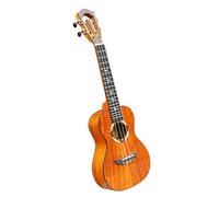 24-inch Solid Wood Edged Glossy Surface Ukulele Acacia Veneer Body Ukulele 4-string Small Guitar Ukelele for Beginner