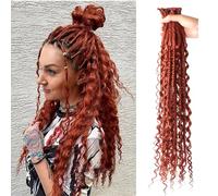 24 Inch Synthetic Dreadlock Extensions Hippie Single Ended Dreads 0.6 cm Width Loc Extensions Reggae Style Crochet Hair for Women (350#, 3 Styles Mixed 24 Inch(6 Strands))