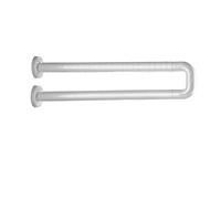 24 Inch Toilet Grab Bar with Luminous Circle, Non-Slip Safety Handrail for Elderly, Bathroom Shower & Bathtub Support, 200kg/440lb Load Capacity, White/Yellow