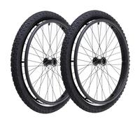 24 Inch Wheelchair Rear Wheels, 24 x 1.95 Pneumatic Beach Wheel, Aluminum Alloy Hub, Replaceable Walker Wheel Accessory