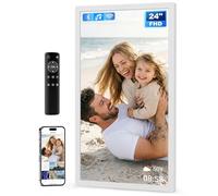 24 inch White Electronic Picture Frame