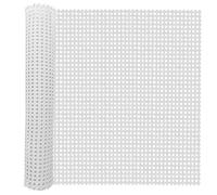24 Inch x 6.6 Feet White Rattan Roll,Plastic Cane Webbing DIY Handwoven Synthetic Poly Rattan, Wicker Cane Rattan Webbing for Furniture Chairs Basket Cabinet Repair Supplies