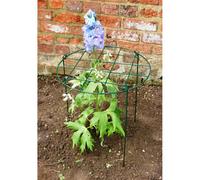 24 Inches Conical Plant Support (Pack of 4) - Steel - Green Poppy Forge Green One Size