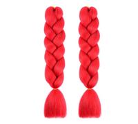 24 Inches Purple Braiding Hair, Long Braids Extensions Hair Colorful Synthetic Hair for Braid Human Braiding Hair Purples Hair Extensions for Women Plait Coloured Synthetic Wig (B, 2PC)