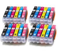24 Ink Cartridges Compatible with Epson 24 24XL for XP-750 XP-760 XP-850 XP-860 XP-950 XP-960 XP-970 XP-55 Printer(Black Cyan Magenta Yellow Light Cyan Light Magenta