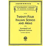 24 Italian Songs & Arias - Medium High Voice
