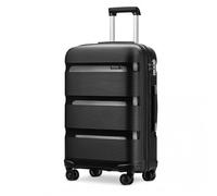 24" K2092L - Bright Hard Shell PP Suitcase - Classic Collection - Medium - Black