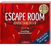 24 knifflige Weihnachtsrätsel. Escape Room Adventskalender: Rätselstory zum Aufschneiden