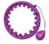 Weighted Hula Hoop with Ball - Adjustable 24 Knots Smart Fitness Hoop for Exercise & Weight Loss