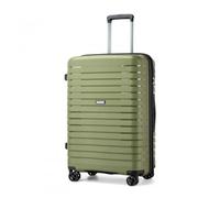 24" KSK2595 - Hard Shell Scratch-Resistant PP Luggage with Cup Holder, TSA Lock & Expandable Design-Check-in Luggage for Travel - Medium - Green