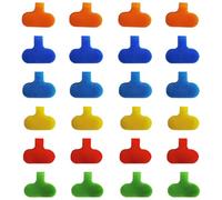 24 Large Write-On Nylon Magic Tags,Cable Labels,Key Tags with Labels,Reusable Cable Organizer Labels, for Easy Wire & Cable Management, Perfect for Home Office, Data Centers & Electronics Organizat