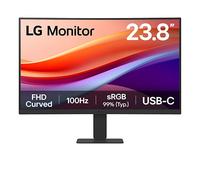 24” LG Monitor, FHD curved display, 100Hz, USBC (PD 15W), Reader Mode, LG Switch app, Black 24U421AB