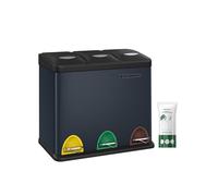 24 Litre Rubbish Bin, Smoky Grey