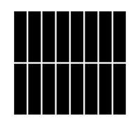 24 Match Striker Strip Stickers (2" x 1/2") | Replacement Stryker Stricker for Safety Matches | Peel & Stick Flint Lighter Pad for Wood Mach Book (Solid Black, 24 Pack)