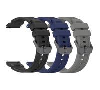 24 mm Bracelet for Fossil Nate Chronograph/Machine Automatic/Bronson Automatic/Townsman 48 mm/Blue GMT Soft Silicone Wristbands Sports Replacement Strap, Mittelgroße, Silicone, No Gemstone