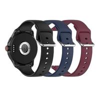 24 mm Replacement Strap Compatible with Fossil Nate Chronograph/Machine Automatic/Bronson Automatic/Townsman 48 mm/Blue GMT Silicone Strap Replacement Strap, Mittelgroße, Silicone, No Gemstone