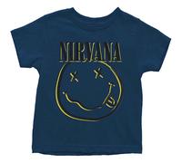 Nirvana - Smiley Kids / Girls T-Shirt, Navy blue, 2 Years