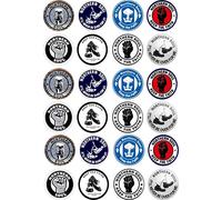 24 Northern Soul edible party decorations Iced Icing CupCake Fairy Cake Toppers