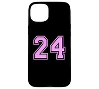 24 Number Twenty-Four Sports Varsity College Girl Matching Case for iPhone 15 Plus