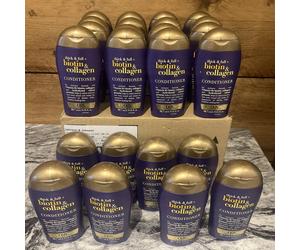 24 OGX Thick & Full + Biotin & Collagen Conditioners 88.7ml Travel Size Bulk Buy