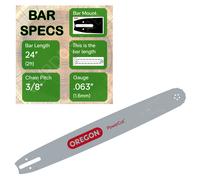 24" OREGON Guide Bar for STIHL MS440 MS441 MS460 MS461 MS462 MS500i & 044 to 048