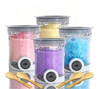24 Oz Replacement Swirl Ice Creami Makers Pints and Lids Compatible with Ninja Swirl by Creami NC700 NC701 Series Ice Cream & Soft Serve Makers, Dishwasher Safe, BPA Free, 4 Pack