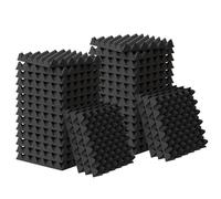 24 Pack 1.5"X12"X12" Sound Proof Egg Crate Foam(Most Soundproofing Design), Upgraded Sound Proof Foam Panels for Walls, Doors, Fire-Retardent Foam Padding, Soundproof Foam Made by WVOVW