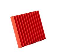 24 Pack 1" X 12" Acoustic Foam Panel Studio Soundproofing Sponge Pad Wall Sticker Sound Absorption(Red)
