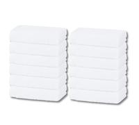 24-Pack, 100% Royal Egyptian Cotton, 12 X 12in, 30 X 30cm, Commercial Grade, Appropriate For Use In Bathroom, Kitchen, Gym, Nursery And For Cleaning, Soft And Absorbent, Machine Washable, White