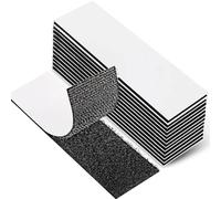 24 Pack 12 Pairs Hook and Loop Strips Heavy Duty 0.79x3.9 Inch - Self Adhesive Reusable Double Sided Sticky Tape for Walls, Doors, Tables - Strong & Sticky Strips Tape