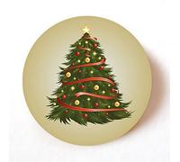 24-Pack 40mm Christmas Xmas Paper Stickers Decals Ideal for Decorating Cards/envelopes (Christmas Tree)