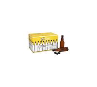 (24 Pack) 500ml Coopers Amber PET Bottles & Tamper Evident Screw Caps - Beer, Cider, Wine Making - Homebrew