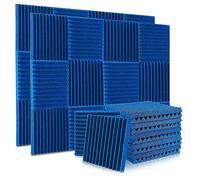 24 Pack Acoustic Foam Panels 1x12x12 Inches,soundproof Wall Panels With Fire Sound,sound Panels For blue
