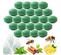24 Pack Bee and Wasp Repellent - Natural Peppermint Oil Wasp Repellent Outdoor, Bee and Wasp Deterrent for Outside Indoor Patio Garden Home, Quick and Easy Repel Bug Hornet, Safe for Pets Children