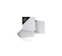 24 Pack Blank Canvas - 18 x 18cm (7 x 7 inches) - Pre Stretched Canvas Panel Boards - Suitable for Acrylic and Oil Painting Also for Sketching and