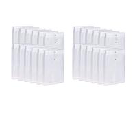 24 Pack Clear Plastic Envelopes Envelopes Expandable Files Document Folders with Button & String Tie Closure A4