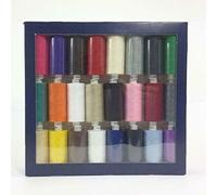 24 Pack Coats Assorted colours box of Moon Sewing Thread 1000 yrds