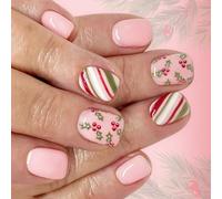 24 Pack Deer Ice Unguis Transfer Polystyrene Wearable Artificial Hoof Christmas Party Add-on Epoxy Free Christmas Manicure