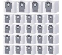 24 pack Dust Bags for rob-orock Disposable Dust Bag Q5 Q5+ Q7 Q7+ Q7 Max Q7 Max+ S7 MaxV Ultra S8+ S8 Pro Ultra Robot Vacuum,roborock q5 bags:3L Large Capacity Disposable Bag Replacement