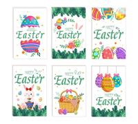 24 Pack Easter Cards Kit with Envelopes Stickers Sets Easter Cards Multipack, Happy Easter Blank Greetings Card Funny Note Card Bunny Eggs Notelets Gift Cards for Exchange Easter Party Supplies (B)