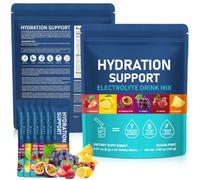24 Pack Electrolyte Powder sachets, Electrolytes sachets Sugar Free Hydration Support with 6 Flavours, Liquid Daily IV Electrolyte Drink Mixes for Rehydration with Electrolytes