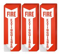 24 Pack Fire Extinguisher Stickers - 4x11.8 Inch Vinyl Signs | Waterproof & Fade-Resistant Safety Decals for Indoors & Outdoors | Easy to Apply on Walls & Doors, for Cabinets, Offices & Commercial Use