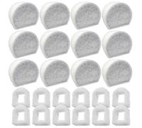 24 Pack Foam Pre-Filters and Carbon Filter Compatible with PetSafe Drinkwell Fountain INOX 360 Avalon Pagoda Seascape and Sedona Fountains