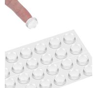 24 Pack Glass Feet Pads for Table Anti Slip Pads 20mm*5mm Clear Self Adhesive Round Rubber Feet Bumpers Glass Table Top Grippers for Drawer Cabinet