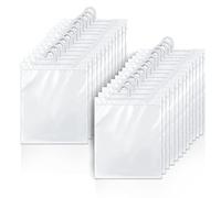 24 Pack Hanging Storage Bags, Large Hook 10 x 12.5-inch Clear Plastic Bags for Classroom, Library, and Pharmacy Use