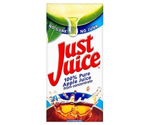 ( 24 Pack ) Just Juice 100% Pure Apple Juice from Concentrate 200ml