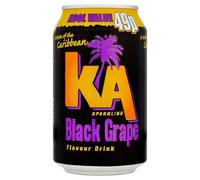 ( 24 Pack ) KA Sparkling Black Grape Flavour Drink 330ml