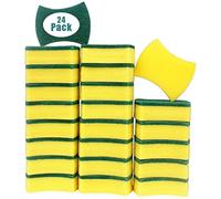 24 Pack Kitchen Cleaning Sponges SZHTFX Sponge Scrubber Non Scratch for Kitchen Multi-Purpose Washing Up Pads for Pan,Garage, Bathroom, Furniture, Dishes, Car&Steel Wash